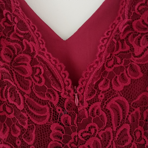 Red Lace Dress | new with tags - Picture 4 of 5